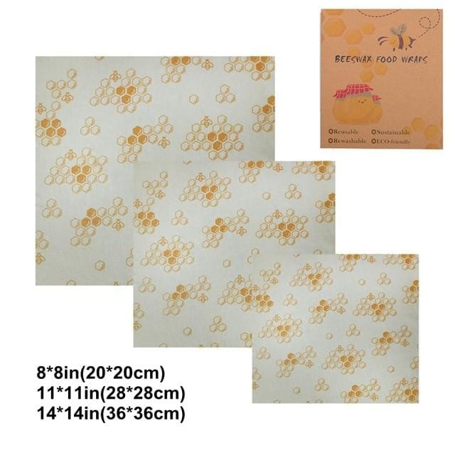 Eco-Wrap™ Compostable & Reusable Food Wrap (3 Pc)