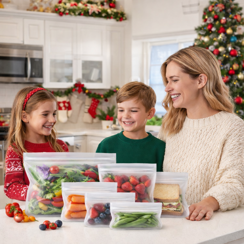 Bio-Zip™ Reusable & Biodegradable Food Storage Bags