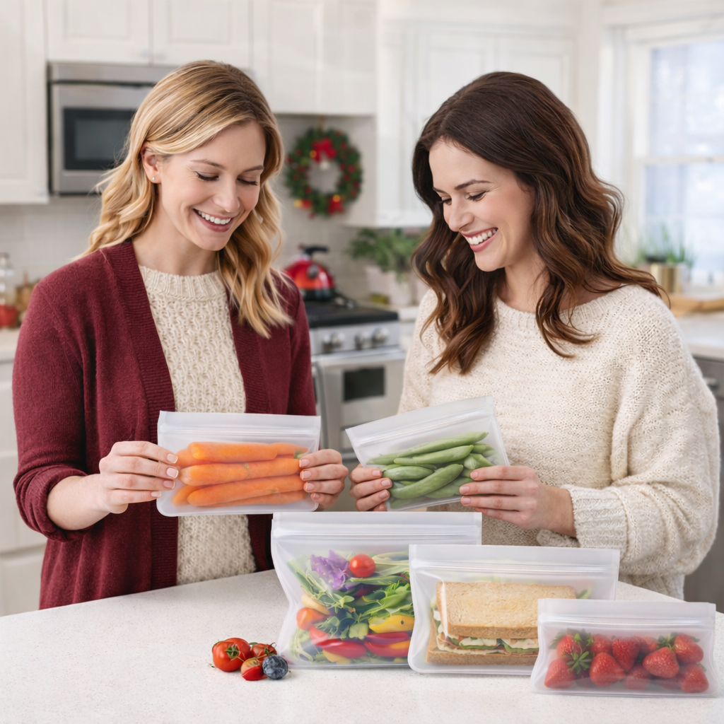 Bio-Zip™ Reusable & Biodegradable Food Storage Bags