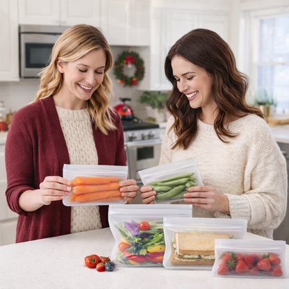 Bio-Zip™ Reusable & Biodegradable Food Storage Bags