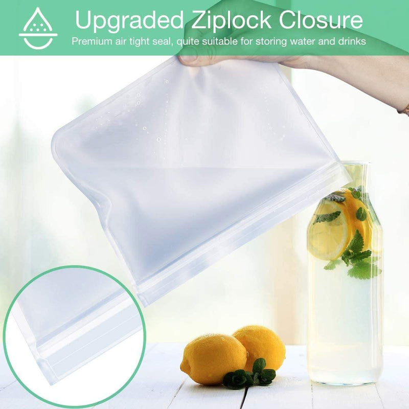 Bio-Zip™ Reusable & Biodegradable Food Storage Bags (10 Pc Set With Gallon)