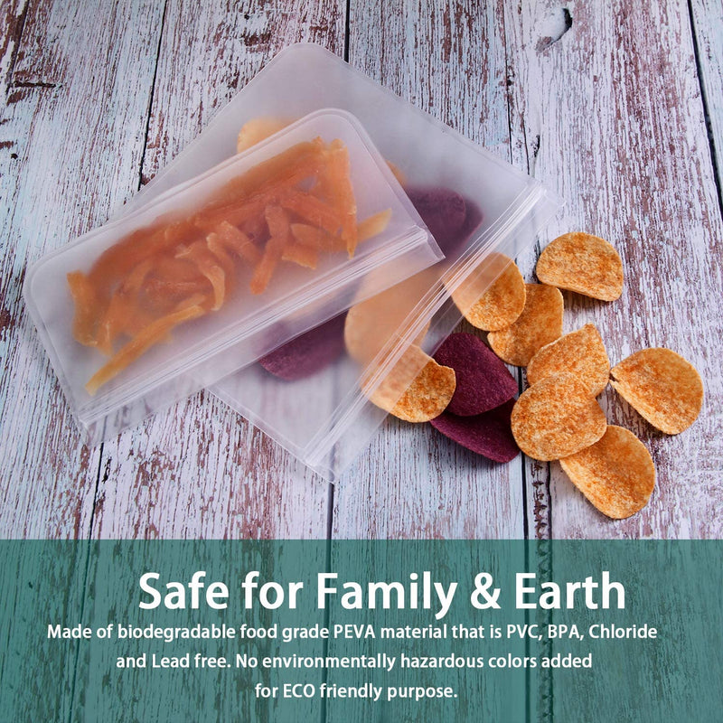 Bio-Zip™ Reusable & Biodegradable Food Storage Bags (10 Pc Set With Gallon)