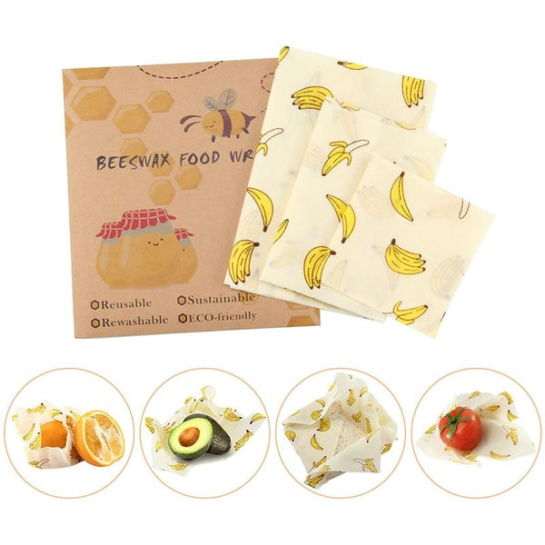 Eco-Wrap™ Compostable & Reusable Food Wrap (3 Pc)