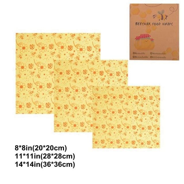 Eco-Wrap™ Compostable & Reusable Food Wrap (3 Pc)
