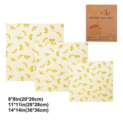 Eco-Wrap™ Compostable & Reusable Food Wrap (3 Pc)