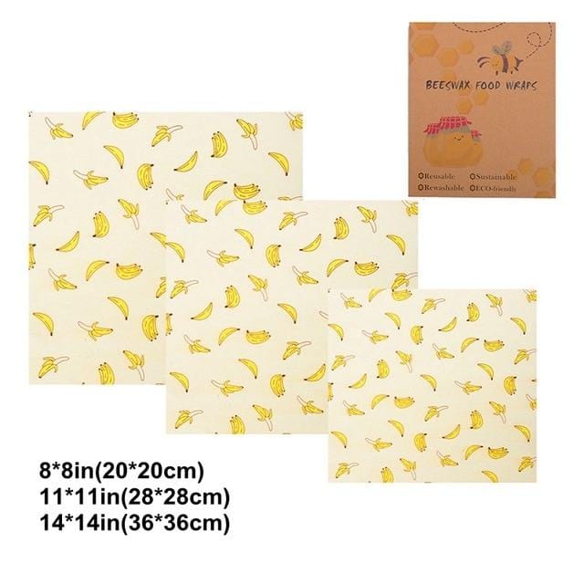 Eco-Wrap™ Compostable & Reusable Food Wrap (3 Pc)