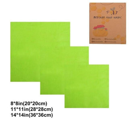 Eco-Wrap™ Compostable & Reusable Food Wrap (3 Pc)