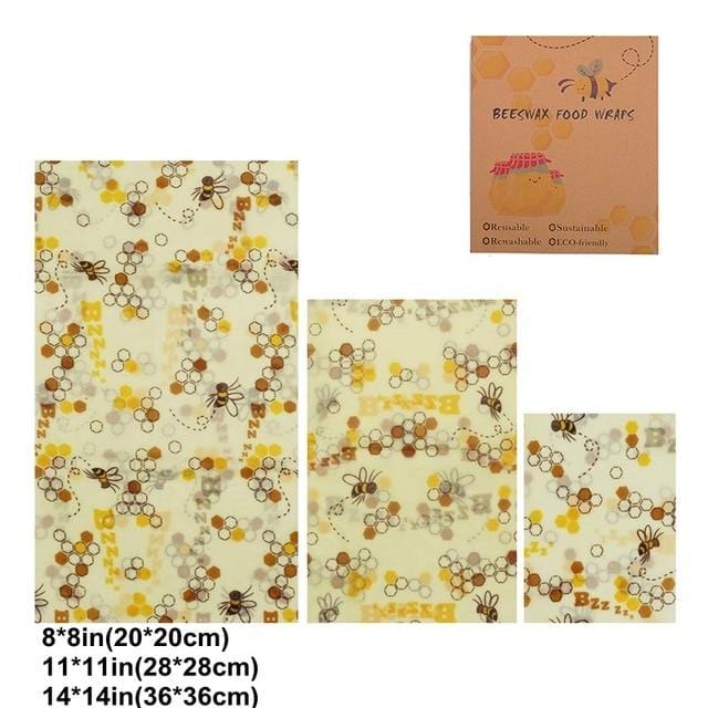Eco-Wrap™ Compostable & Reusable Food Wrap (3 Pc)