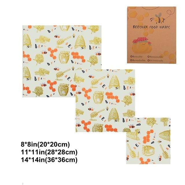 Eco-Wrap™ Compostable & Reusable Food Wrap (3 Pc)