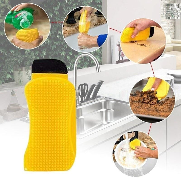 Eco-Scrub™ 3-in-1 Silicone Sponge Alternative